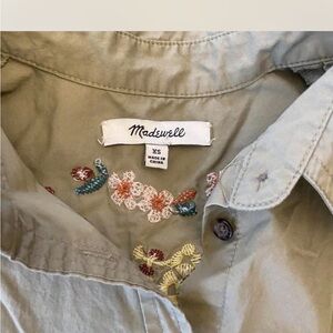 Madewell Utility Jacket with Floral Embroidery